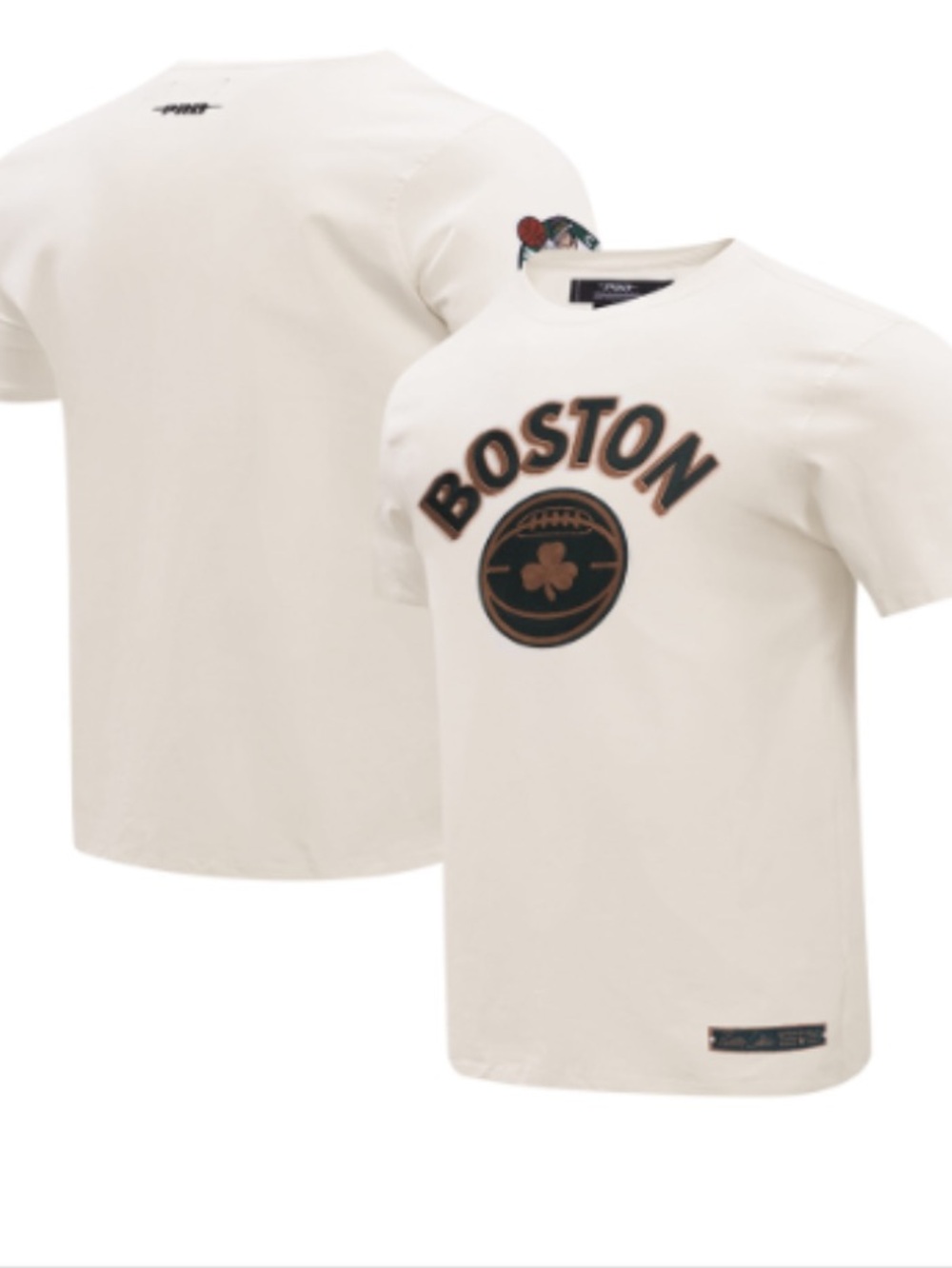 Boston Graphic Tee in Cream